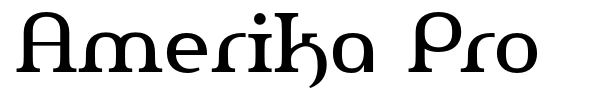 Amerika Pro font preview